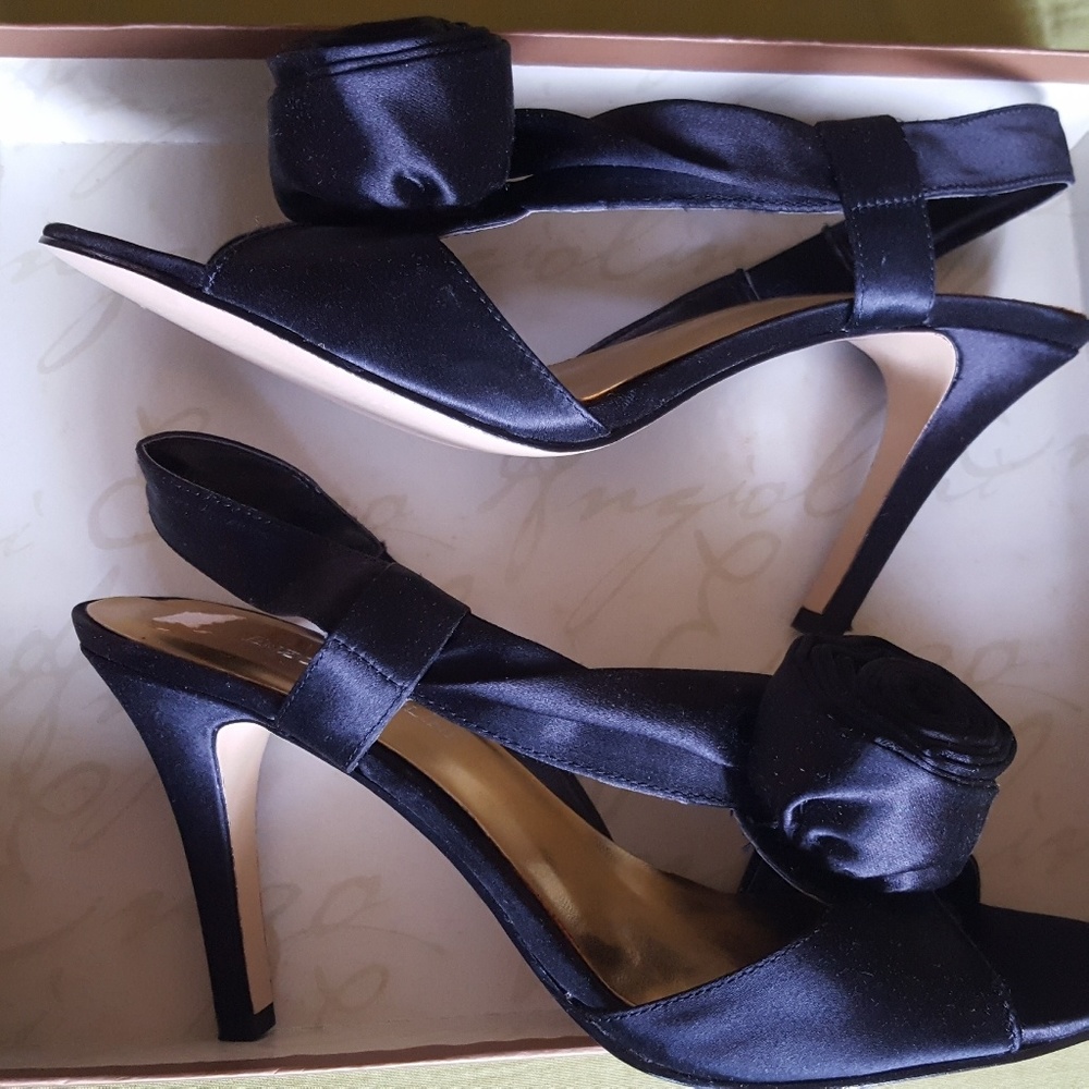 Enzo Angiolini Black High Heel Sandals Size 8